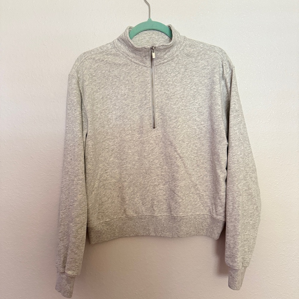 Fabletics Women's Gray Lightweight Zip-Up